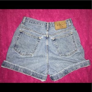 Calvin Klein vintage jean shorts